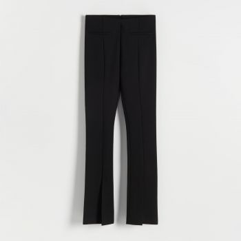 Reserved - Pantaloni cu crăpături laterale - Negru