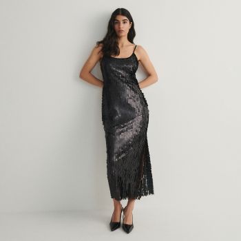 Reserved - Rochie cu paiete - Negru