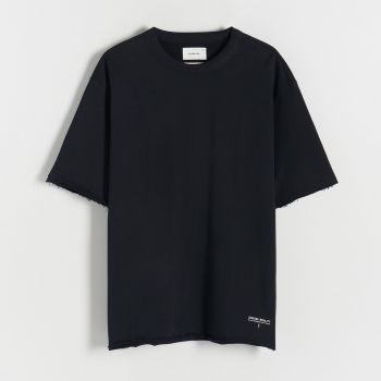 Reserved - T-shirt oversize - Negru