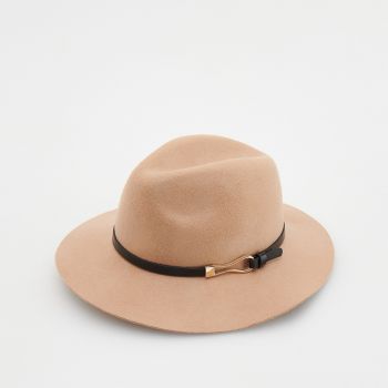 Reserved - Pălărie din lână - Maro