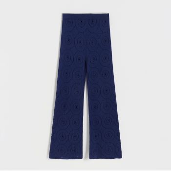 Reserved - Pantaloni ajurați - Bleumarin