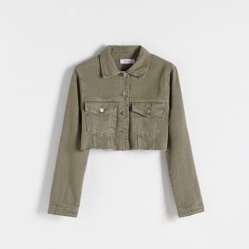 Reserved - Jachetă din denim - Verde