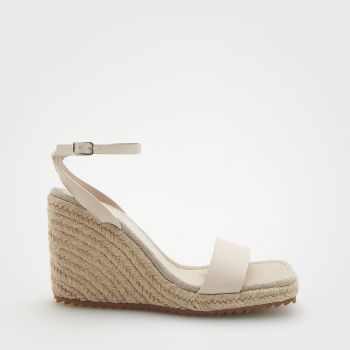 Reserved - Sandale wedge - Ivory