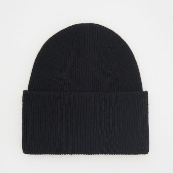 Reserved - Căciulă beanie cu adaos de lână - Negru