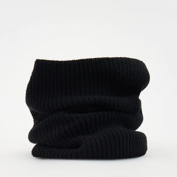Reserved - Eșarfă loop din tricot - Negru