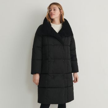 Reserved - Ladies` coat - Negru