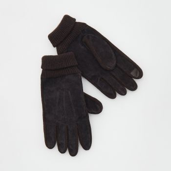 Reserved - Mănuși din piele - Maro