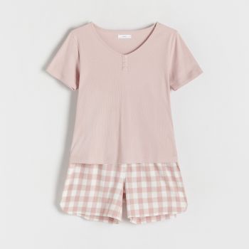 Reserved - Pijama din două piese - Roz ieftine