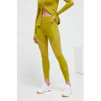 adidas by Stella McCartney colanți de antrenament TruePurpose Optime culoarea verde, uni IT8229 la reducere
