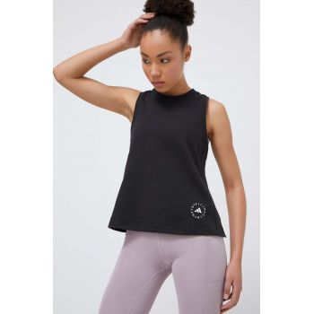 adidas by Stella McCartney top femei, culoarea negru IB6857