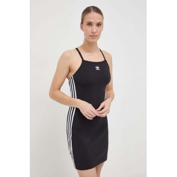 adidas Originals rochie culoarea negru, mini, mulată IU2426 de firma originala