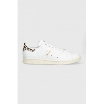 adidas Originals sneakers din piele Stan Smith culoarea alb IE4634