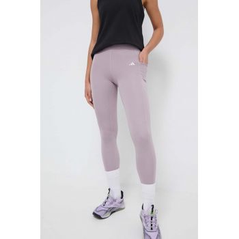 adidas Performance colanți de antrenament Optime culoarea roz, uni IT9107 la reducere