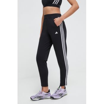 adidas Performance pantaloni de antrenament Training Essentials culoarea negru, cu imprimeu HZ5646 de firma original