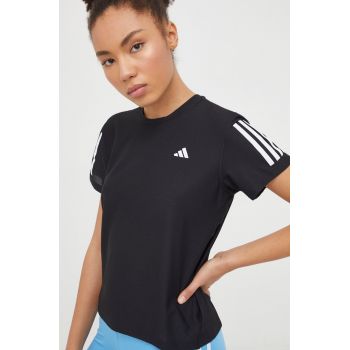adidas Performance tricou de alergare Own The Run culoarea negru IN2961