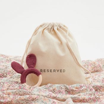 Reserved - Set format din pătură și jucărie delicată - Roz