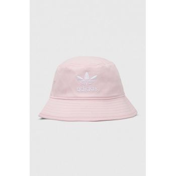 adidas Originals pălărie din bumbac culoarea roz, bumbac IS4628 ieftina