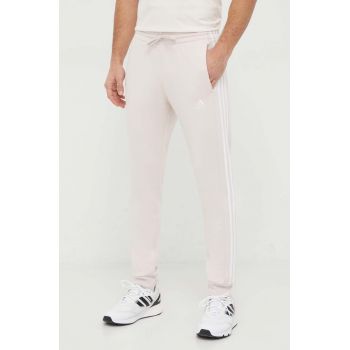 adidas pantaloni de trening culoarea roz, cu imprimeu IX2372 ieftini