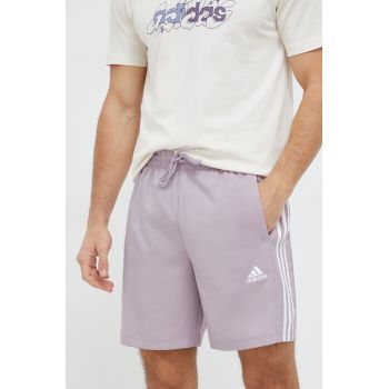 adidas pantaloni scurți bărbați, culoarea violet IS1393 ieftini
