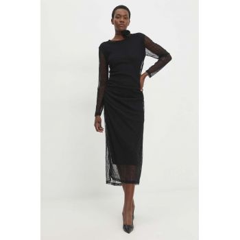 Answear Lab rochie culoarea negru, mini, drept