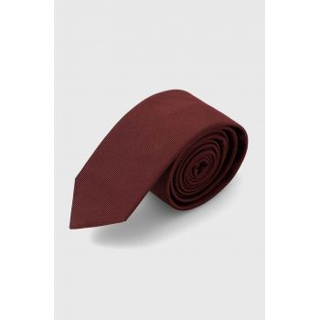 HUGO cravată de mătase culoarea alb 50468199 ieftina