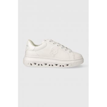 Karl Lagerfeld sneakers din piele KAPRI KITE culoarea alb, KL64530N