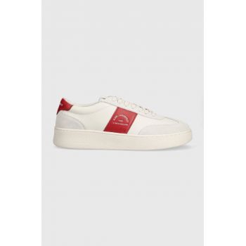 Karl Lagerfeld sneakers din piele KOURT III culoarea alb, KL51524