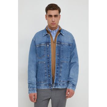 Pepe Jeans geacă din denim bărbați, de tranziție