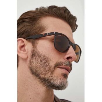 Ray-Ban ochelari de soare barbati, culoarea maro