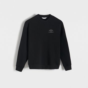 Reserved - Bluză sport cu imprimeu - Negru