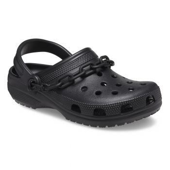 Saboti Crocs Classic Chain Clog Negru - Black de firma originali