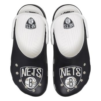 Saboti Crocs NBA Brooklyn Nets Clog Alb - White/Black ieftini