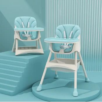 Scaun de masa transformabil 2 in 1 Little Mom Modern Blue de firma original