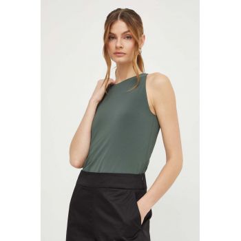 Max Mara Leisure top femei, culoarea verde