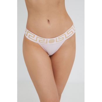 Versace tanga culoarea roz ieftini