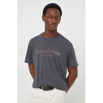 Marc O'Polo tricou din bumbac 2-pack barbati, culoarea gri, cu imprimeu ieftin