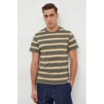 Pepe Jeans tricou Charn barbati, culoarea verde, modelator