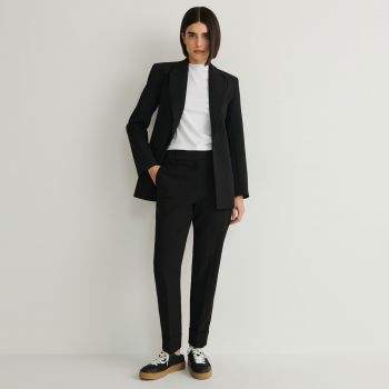 Reserved - Pantaloni cu manșete - Negru