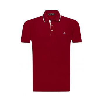 Tricou polo cu fenta cu nasturi 17729