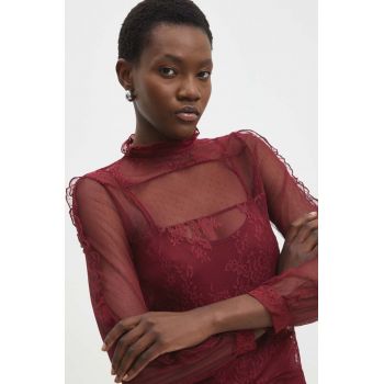 Answear Lab bluza femei, culoarea rosu, neted de firma originala