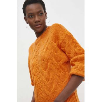 Answear Lab pulover femei, culoarea portocaliu, călduros de firma original