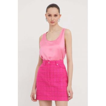 HUGO bluză femei, culoarea roz, uni 50509446