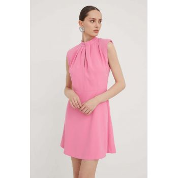 HUGO rochie culoarea roz, mini, drept 50504460
