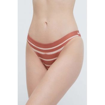 Roxy slip Beach Classics culoarea maro ERJX404856