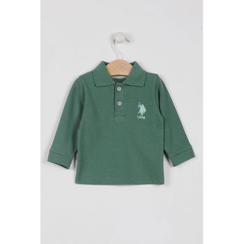 Bluza polo cu logo la reducere