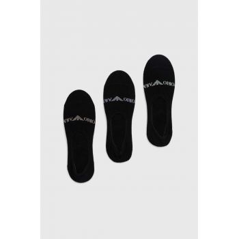 Emporio Armani Underwear sosete 3-pack barbati, culoarea negru