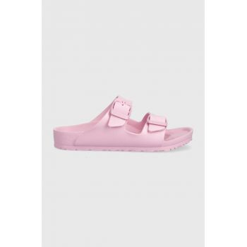 Birkenstock slapi copii Arizona EVA Kids culoarea roz ieftini