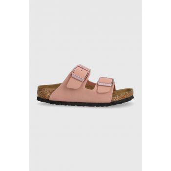 Birkenstock slapi copii Arizona Kids BFBC culoarea roz