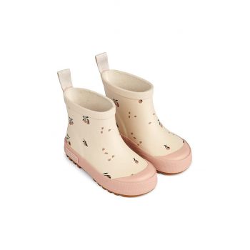 Liewood cizme copii Tekla Printed Rainboot culoarea roz ieftine