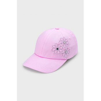 Mayoral șapcă din bumbac pentru copii culoarea violet, cu imprimeu ieftina